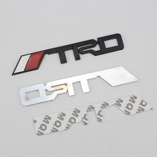 TRD Metal Decal Car Modification Decal 3D Stereo Car Body Decal
