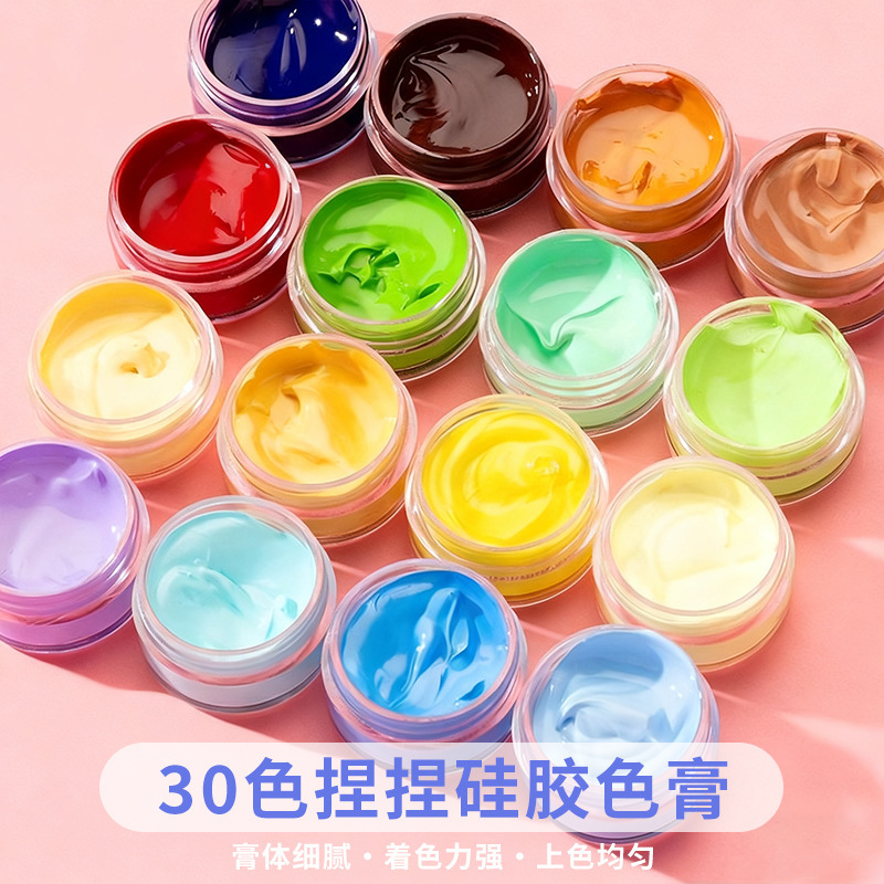 Squeeze Silicone Color Paste 5g Boxed Macaron Oily Concentrated Color Paste DIY Squeeze Ab Silicone Color Pigment Squeeze Silicone Color Paste 5g Boxed Macaron Oily Concentrated Color Paste DIY Squeeze Ab Silicone Color Pigment