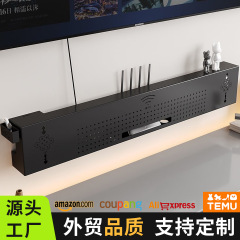 壁掛け式ルーター収納ケース穴なしリビングテレビセットトップボックス棚光猫遮蔽棚