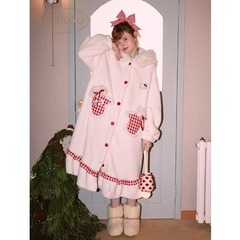果物の殻の同じタイプのパジャマ冬の新型のぬいぐるみの保温は女性の寝衣kt猫のかわいい家庭服の女性を厚くします。