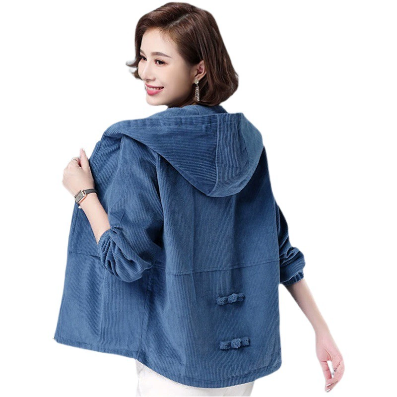 Вельветовая короткая модная куртка для женщин, свободная в корейском стиле, осень и зима 2025, новая бейсбольная форма, куртка большого размера, толстовка для женщин