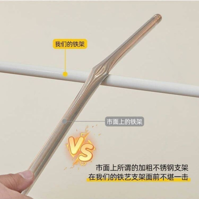 新款烤漆蚊帐支架家用落地式1.5m1.8米床三开门宫廷杆子1.2加粗厚|undefined