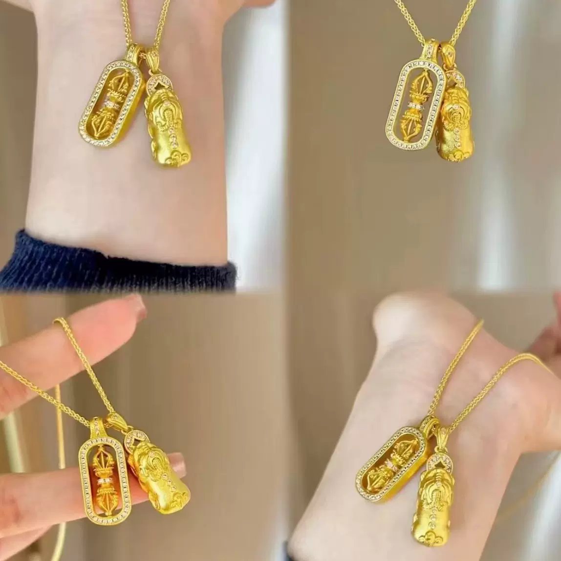 韦雪同款新中式貔貅项链女吊坠精致大气百搭新款锁骨链轻奢