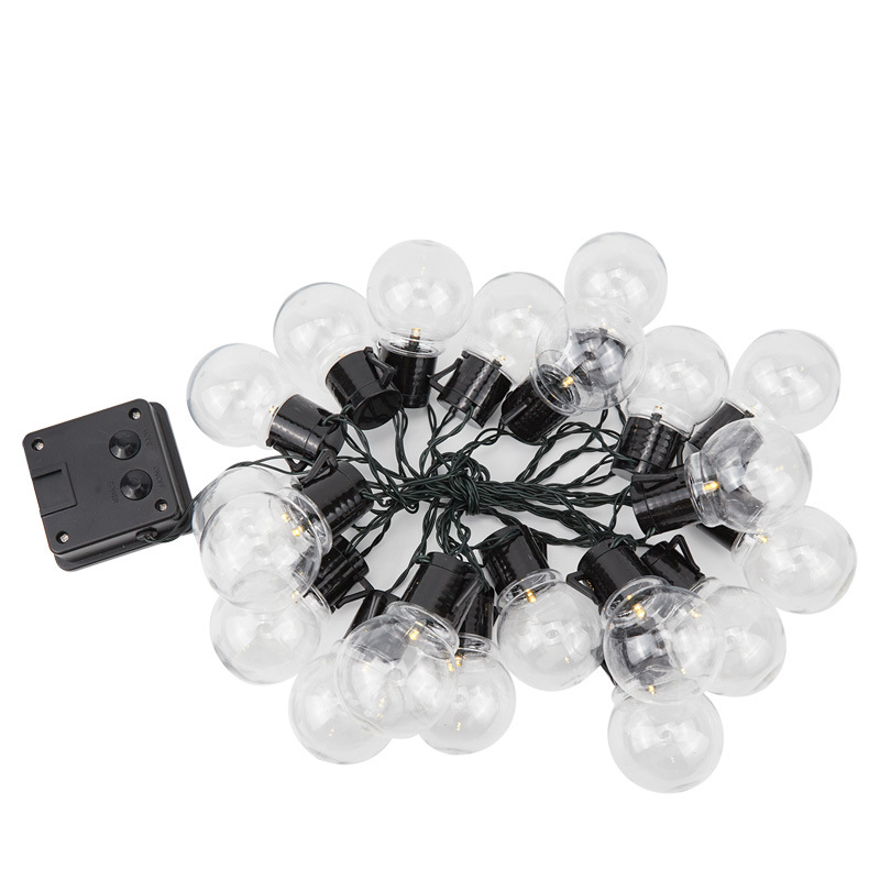 Bombilla LED solar G50 transfronteriza para exteriores, luz decorativa para carpas de camping, luces de ambiente para Navidad, luces navideñas de colores.