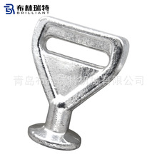 青岛布林瑞特生产G80级眼型象脚链条捆绑配件合金钢锻造件 J型钩