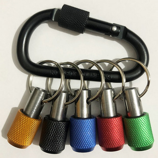 6PC color mountaineering buckle sleeve rod golden three-slot extension rod 1/4 "batch head quick change key buckle sleeve