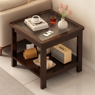 Sofa Side Table for Living Room Household Solid Wood Small Square Table Square Simple Modern Small Apartment Balcony Casual Coffee Table