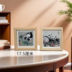 成都の小型会議のプレゼント蜀錦蜀刺繍は成都の非遺品パンダのパンダの置物を卸売りします。