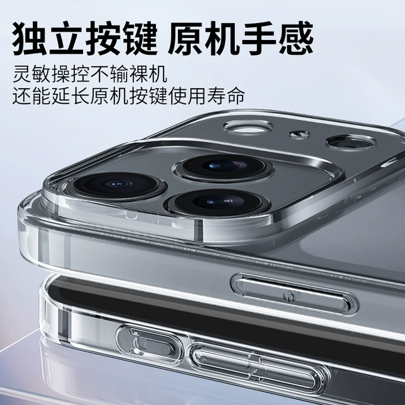 Apple, совместимый iPhone 17, прозрачный чехол для телефона, силиконовый защитный чехол, iphone, 17promax