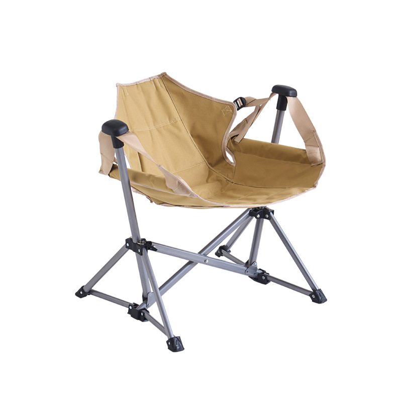 Silla plegable al aire libre para picnic ocio silla mecedora portátil de luna acampando pescando patio silla plegable portátil universal