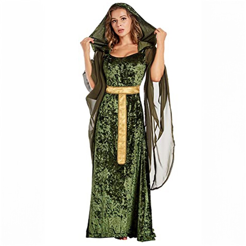 Cross-Border Halloween Role-Playing Costumes, Retro Women's Pirate Festival Costumes, Medieval Stage Performance Costumes, Cosplay Costumes