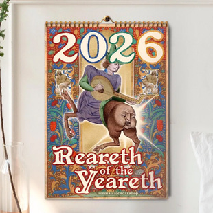 �羳Medieval Bum Calendar 2026��ª�����oƨ��2026�՚v���s�F��