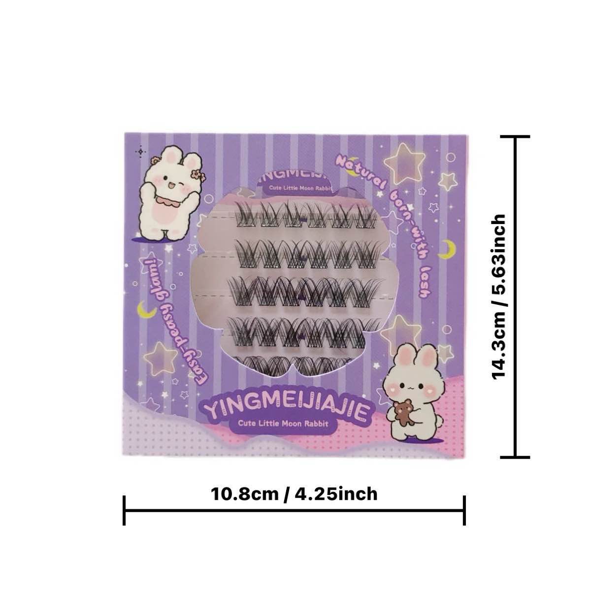 Las pestañas falsas transfronterizas sin pegamento, pestañas falsas sin pegamento