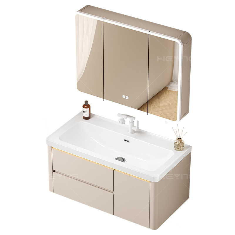 Cream viento doble bombeo abeja sala de baño combinación 17CM baña profunda baña marina de cerámica una bañera sala de baño