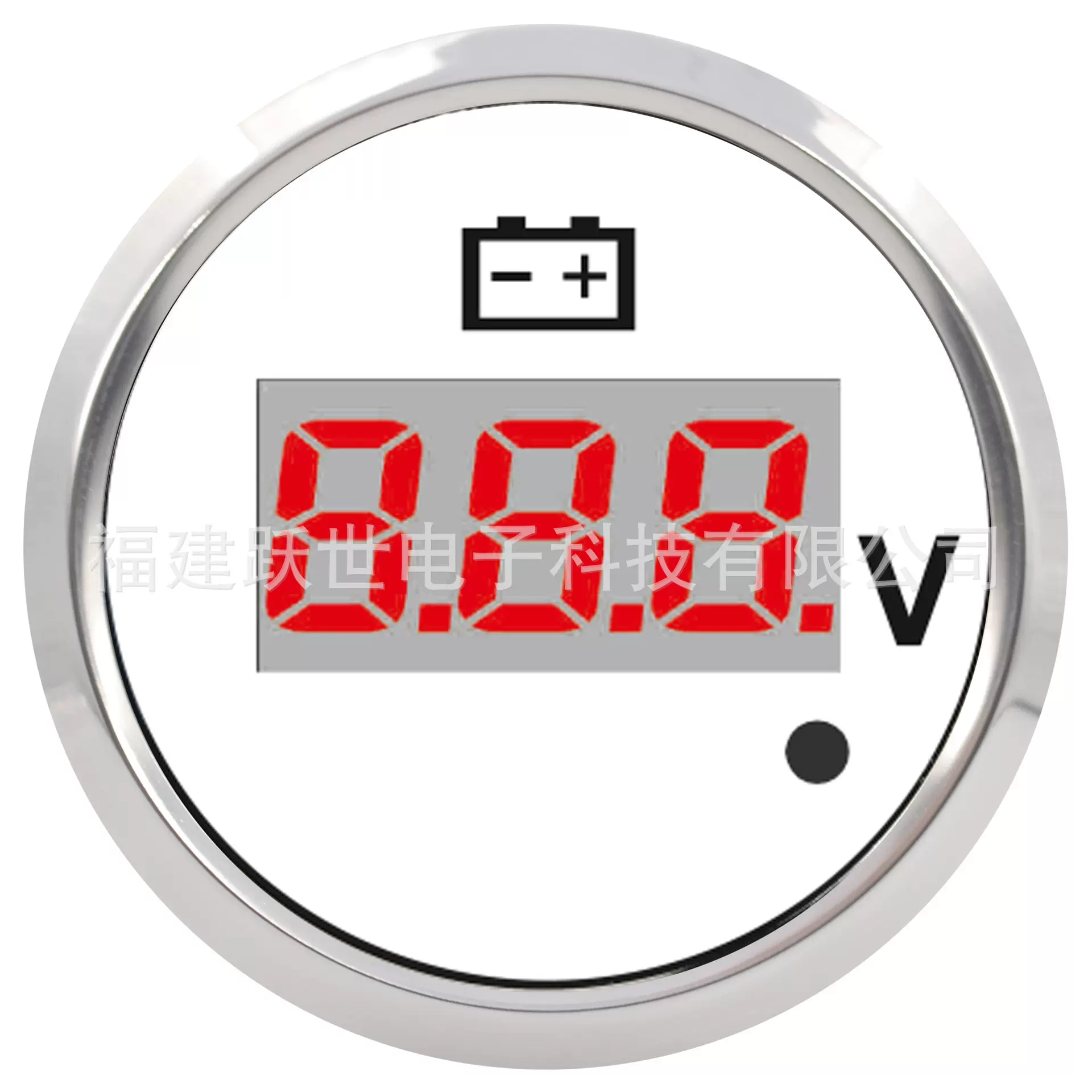 数显电压表52mm  高精度9-32V 发电机组船舶游艇工程机械仪表