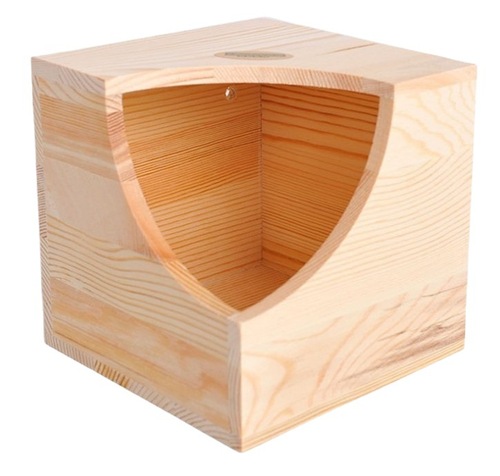 Small Pet Wood House Natural Wood Rectangle Cage for Hamsters, Gerbils, Rabbits, Chinchillas, Squirrels