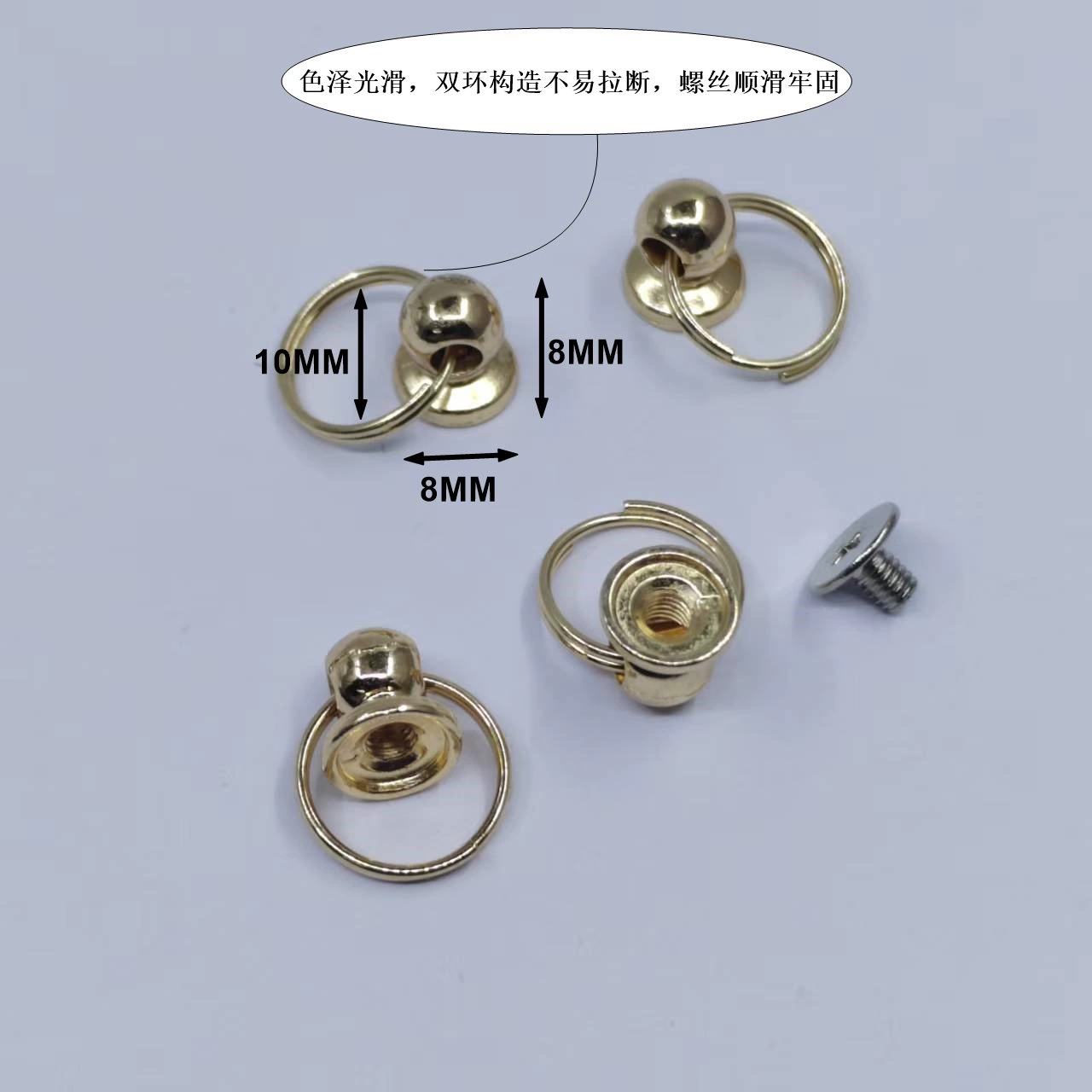 Кольцо-держатель из цинкового сплава с двойным кольцом, в наличии, для чехлов для телефонов, декоративное, для кожаных изделий, для коробок, кольцо-заготовка