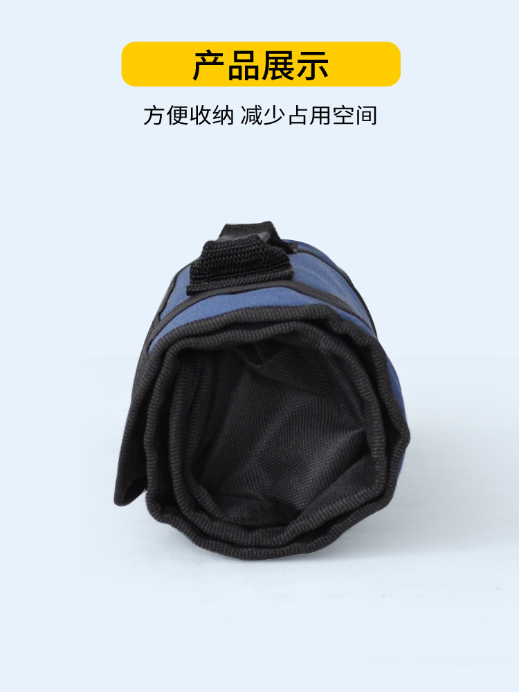 빠른 릴 도구 가방 전기 가방 캔버스 유지 보수 저장 가방 스몰 사이즈 롤 유형 다기능 휴대용 도구 가방