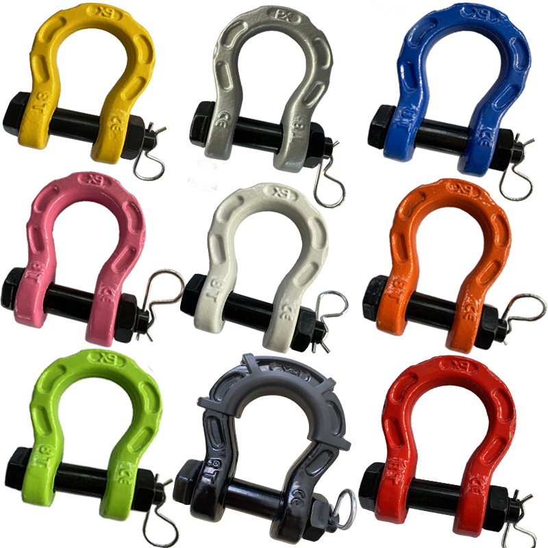 爆品新款2130通孔8T越野救援卸扣6倍高强度拖车卸扣吊装起重重型