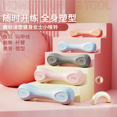 女性のダンベルのフィットネスの家庭用の小さいダンベルの運動器材の初心者は腕の筋肉を練習します。
