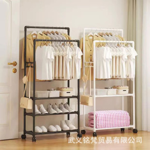 Cross-border Hot-selling Simple All-in-one Shoe and Hat Rack Home Bedroom Storage Rack Clothes Hanger Clothes Rack