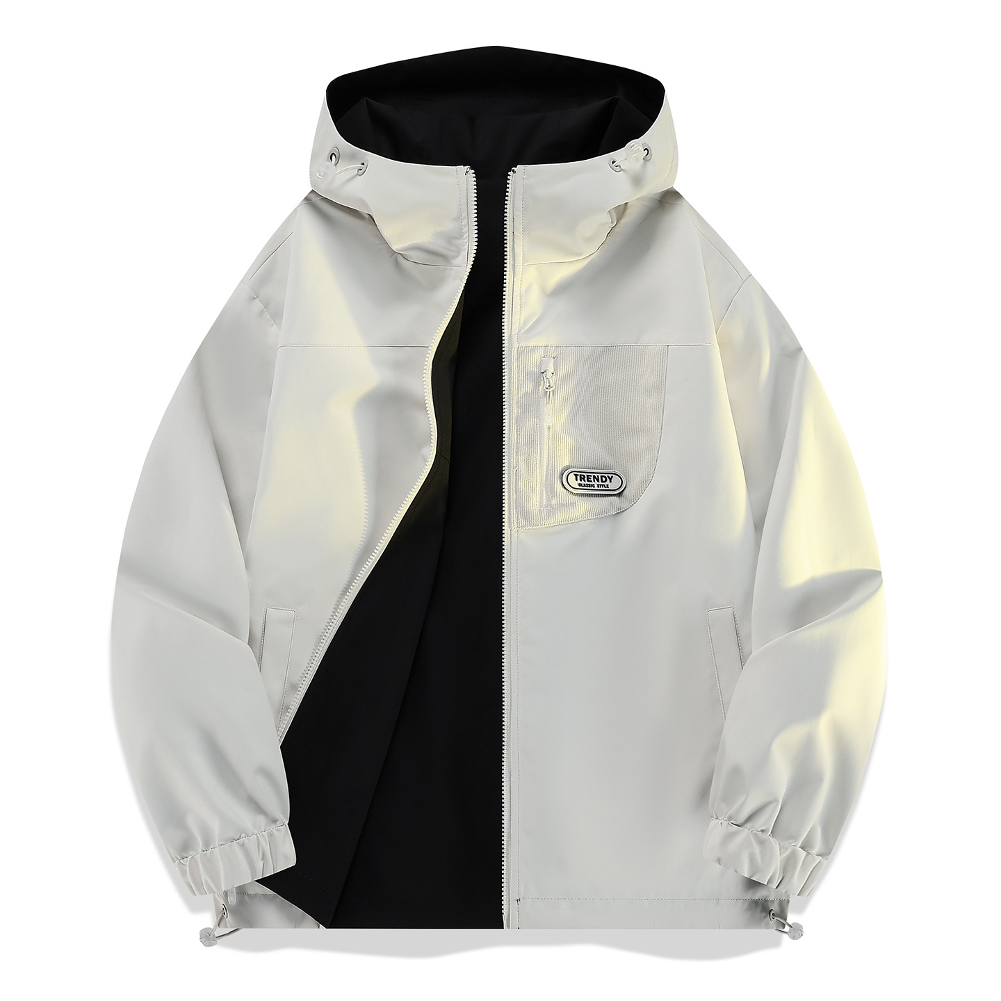 Wholesale Douyin Hot-Selling Popular Reversible Jacket for Men and Women, Hooded Cardigan, Windproof, Waterproof, Breathable and Trendy