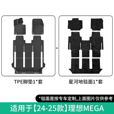Car Mats, Special Car-Specific Mats, Modelə uyğun ayaqaltı - 24-25-ideal-mega-double-layer-galaxy-blanket-floor-mats-w250012387