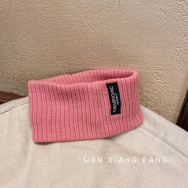 Deportes de punto banda de pelo de estilo coreano de las mujeres de Internet celebridad ins Carta del todo partido parche diadema de ala ancha diadema de la personalidad diadema para hombres