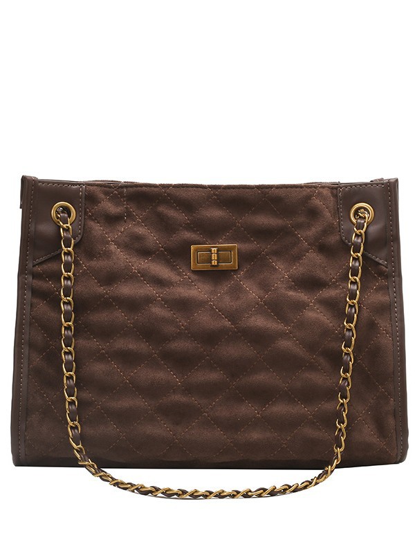 Vagabundo de moda de alta calidad cadena de tela de hombro bolso de doble propósito de mujer ocio de gran capacidad bolsa de viaje
