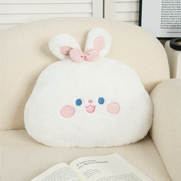 Cartoon pillow with bow