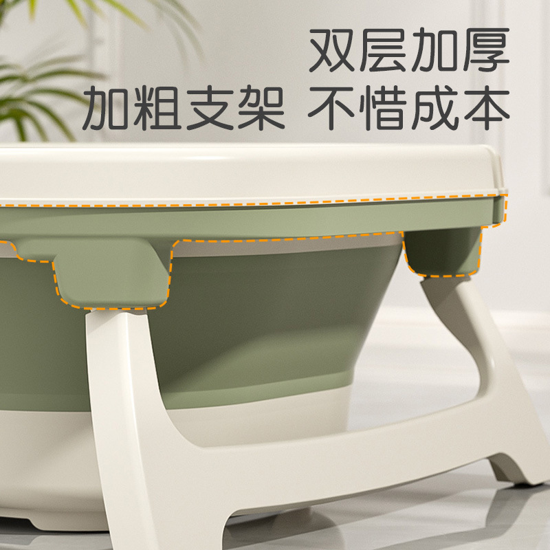 Bebé sensible a la temperatura bañera plegable bebé baño hogar portátil plegable bañera niños baño cubo al por mayor