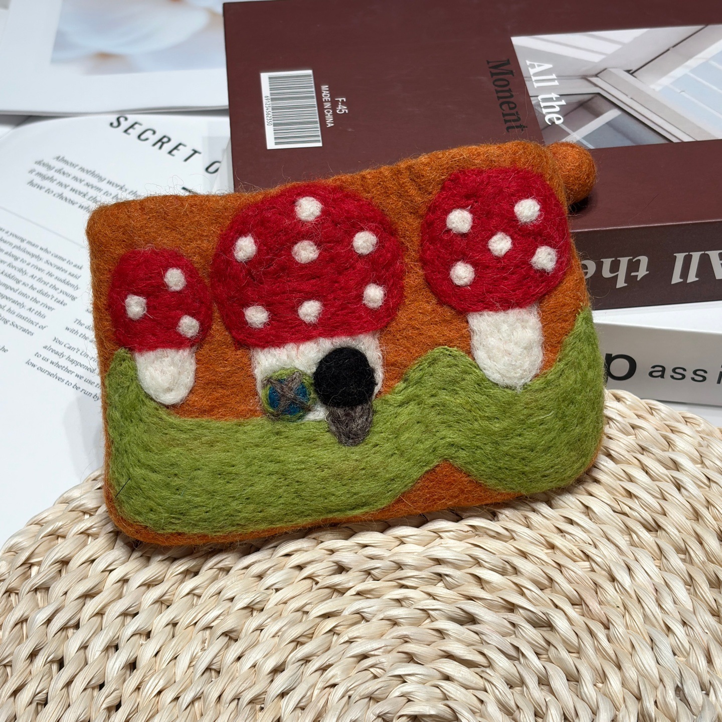 버섯집-오렌지바닥 동전지갑