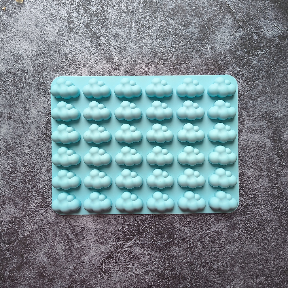 36 nubes 677 dulces pudín molde de silicona 3D pastel decoración inserto para hacer molde de chocolate horneado