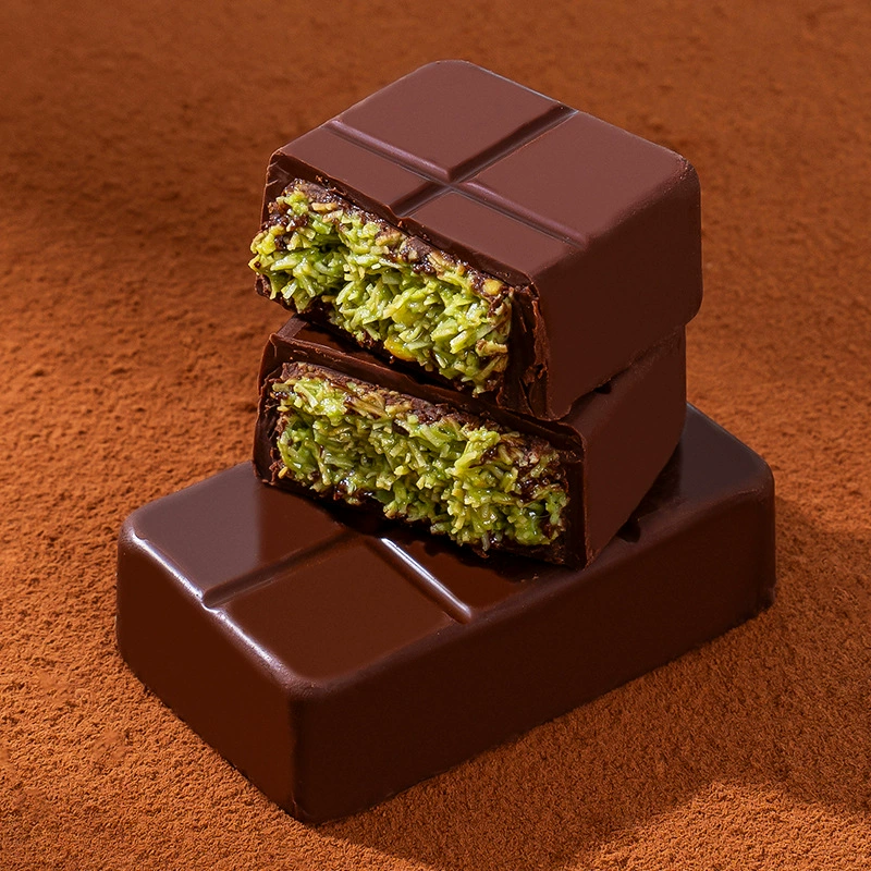 Дубай Шоколад Счастливое варенье из измельченного хлеба какао-масла со вкусом орехового ореха сэндвич темный шоколад Фабрика обработки