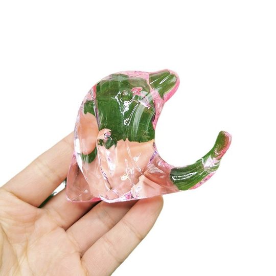 New in stock Acrylic Crystal Simulation Big Dolphin Aquarium Small Animal Model Ornaments Children's Decorations