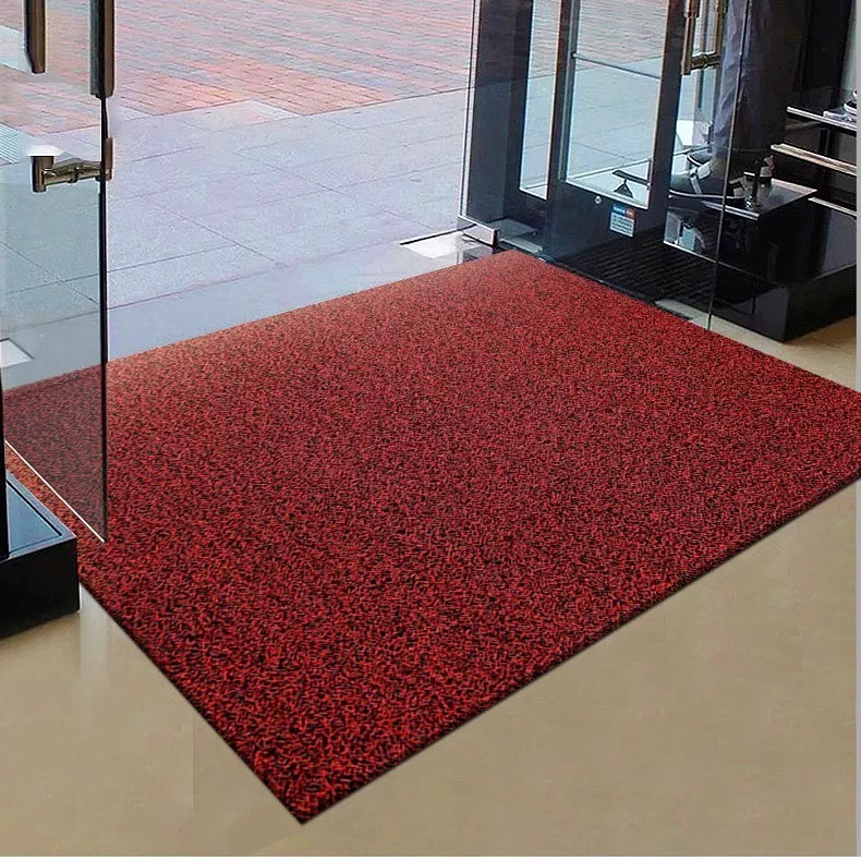 Pvc Entrance Door Mats, Customizable Door Mats, Waterproof and Non-Slip Carpets, Thickened Silk Loop Foot Mats, Foyer Floor Mats