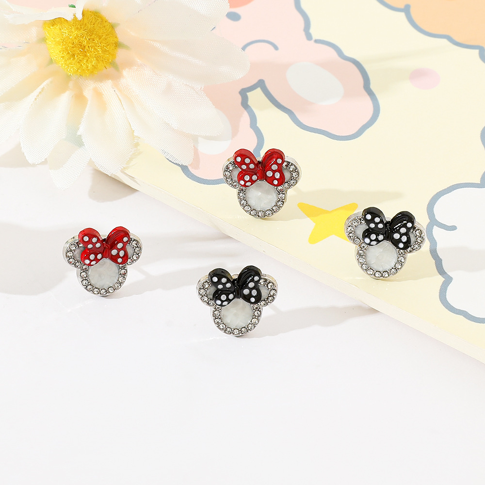 Fresh cute universal earrings with bow