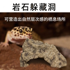 カメ日光浴プラットフォーム爬虫類ペット岩シェルター飼育ボックスシェルターハウスシェルターホールペット爬虫類岩シェルターハウス