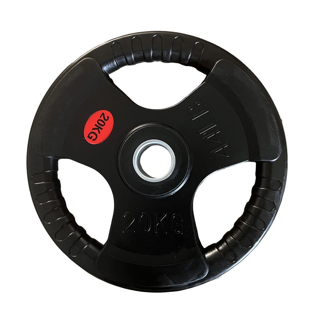 Barbell de tres agujeros barbell de una sola pieza cubierta de goma dormitorio de estudiantes universitarios goma barra de peso hoja fábrica de comercio doméstico