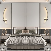 壁灯现代极简格栅灯电视背景墙灯长条形卧室床头灯中山灯具灯饰灯