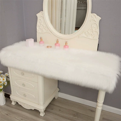 Sofa Cushion Girl's Cabinet Blanket Full-Cover Commercial Splicing Same Style Bedside Company Full-Cover Hotel Entrance Dajiang Carpet (Car Carpet) - white-4040cm-square