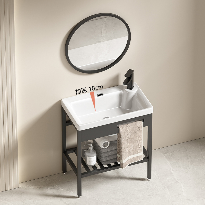 lavabo de piso tipo balcón pequeño tipo de baño cerámico todo en un lavabo lavabo al aire libre