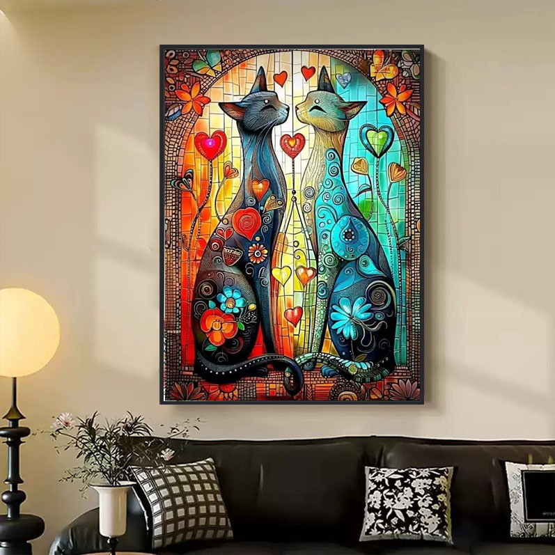 Paisaje transfronterizo de flores de ensueño llenas de diamantes DIY pintadas a mano Magic cuadrado conjunto de pegatinas de diamantes