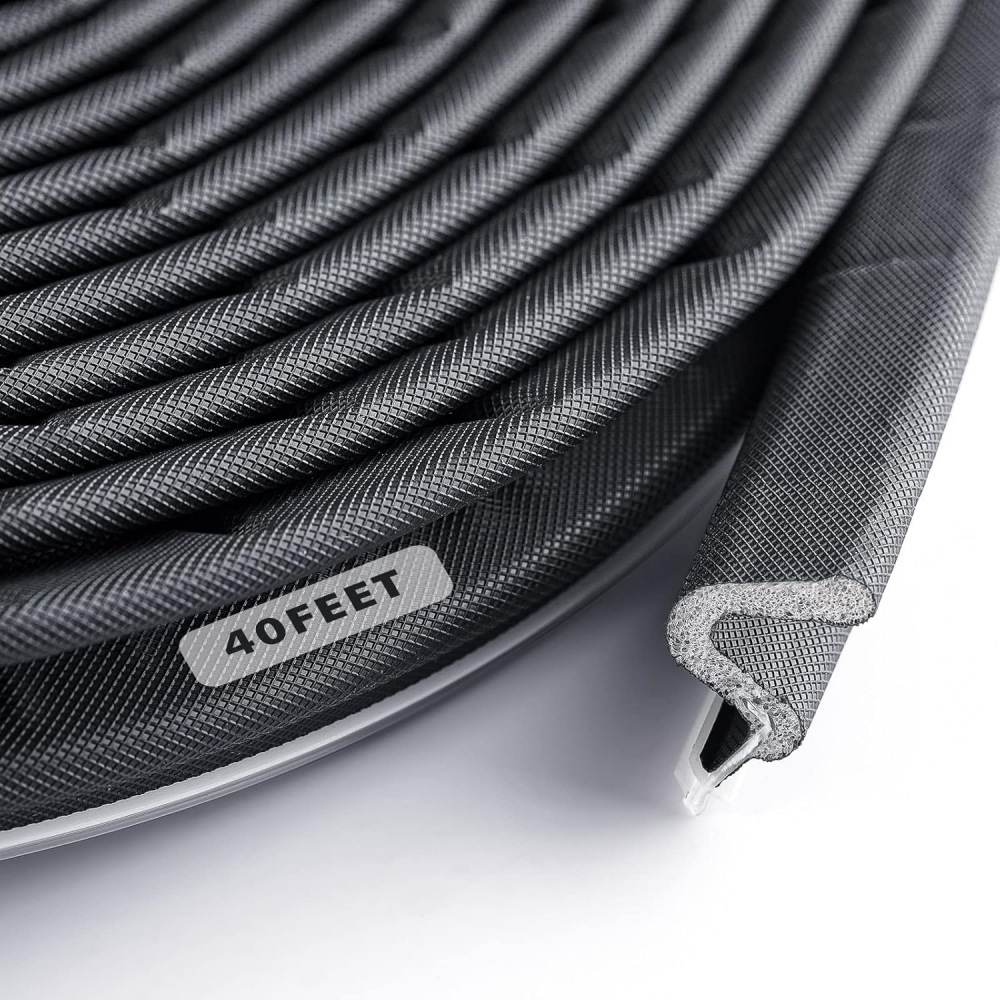 V型防盗门铝包木门窗防风静音密封条跨境PU包覆式建筑门窗密封条