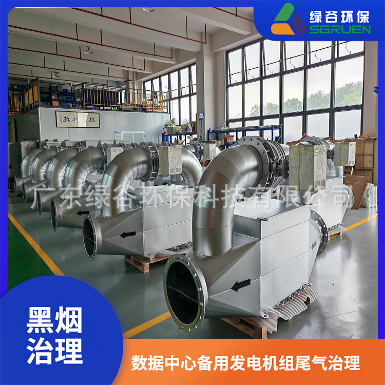 SGRUEN5L-160L排气量全功率发电机组黑烟排放治理 顺利通过检测