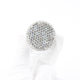 Foreign trade diamond glass perfume bottle reusable portable flat perfume packaging empty bottle press spray bottle