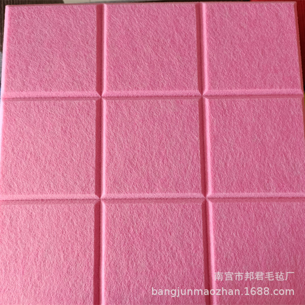 9mm grueso fieltro etiqueta de la pared nueve rejilla tablero de mensajes de Kindergarten trabaja tablero de exhibición de color DIY foto de la pared de fondo