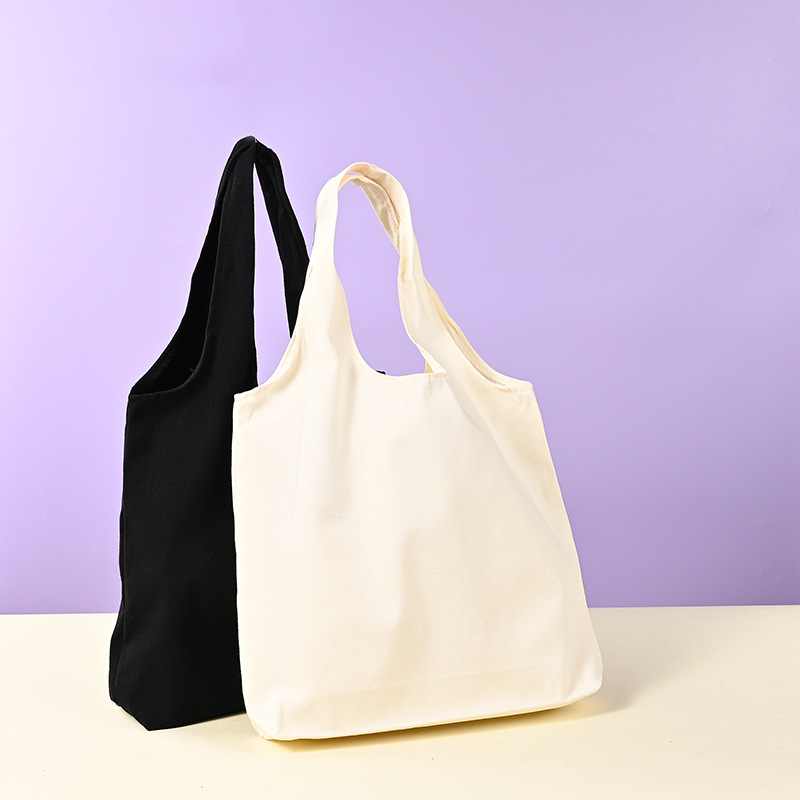 Chaleco en blanco bolsa de lona logotipo personalizado institución de formación unidad empresarial evento regalo publicidad bolso personalizado