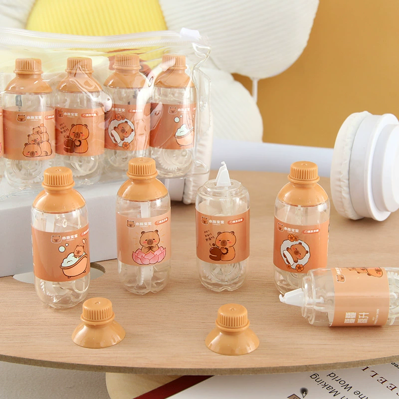 Корректирующий пояс Капибала, милая форма бутылки для напитков, креативный дорогой корректирующий пояс Капибала, канцелярские принадлежности для учащихся начальной школы