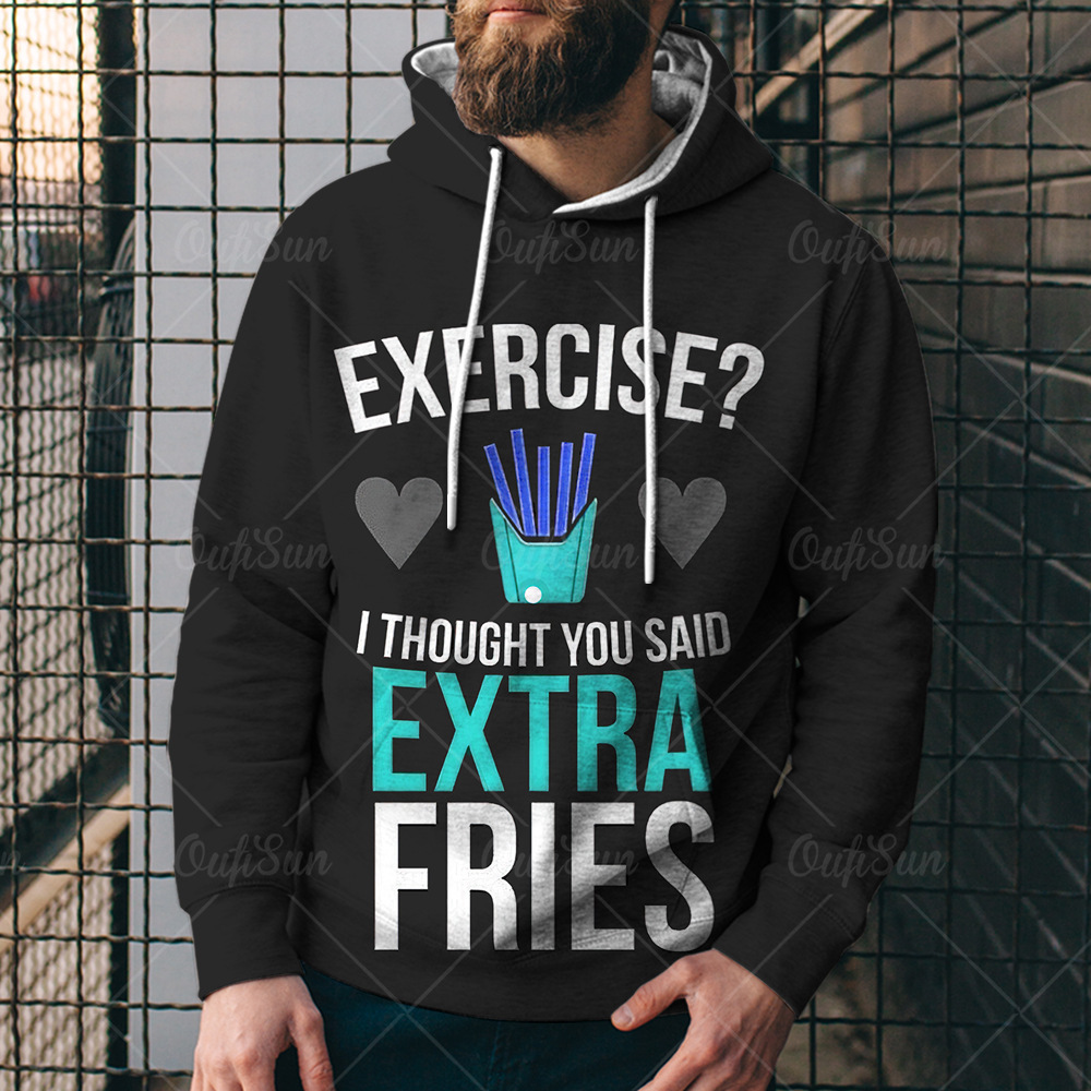 Ropa comida 2024 moda callejera nueva ropa digital para hombres impresión 3D con gorro de hamburguesa de guardia de moda pizza camisa de calle